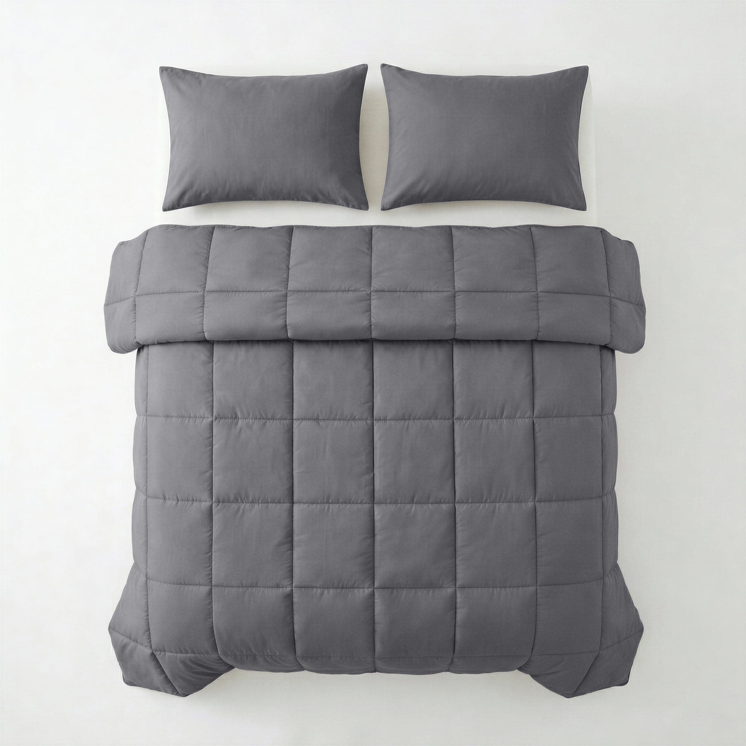 Lazy Dekbed Percale Antraciet 240 x 220