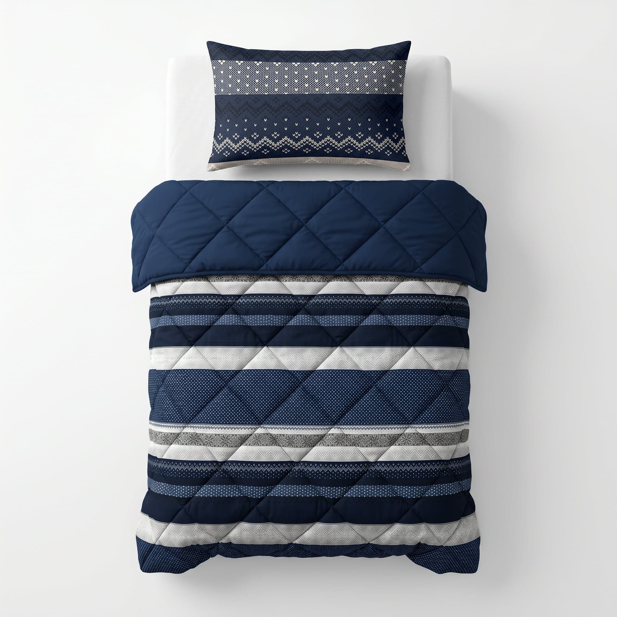 Lazy Dekbed Elisabeth Navy 140 x 200 Met Kussensloop